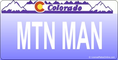 Design It Yourself Custom Colorado State Look-Alike Plate