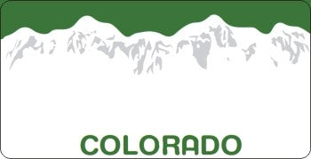 Design It Yourself Custom Colorado State Look-Alike Plate #3