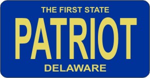 Design It Yourself Custom Delaware State Look-Alike Plate #2