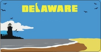 Design It Yourself Custom Delaware State Look-Alike Plate #3