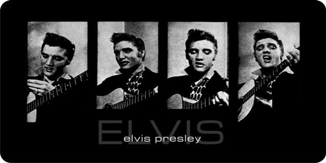 Elvis Presley Four Photo License Plate