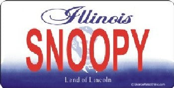 Design It Yourself Custom Illinois State Look-Alike Plate #2