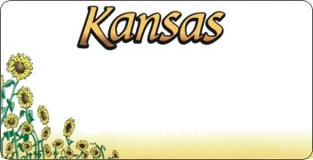 Design It Yourself Custom Kansas State Look-Alike Plate #3