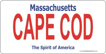 Design It Yourself Custom Massachusetts State Look-Alike Plate