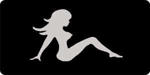 Mud Flap Girl Photo Plate