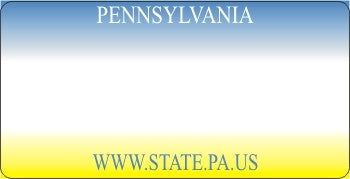 Design It Yourself Custom Pennsylvania State Look-Alike Plate #3