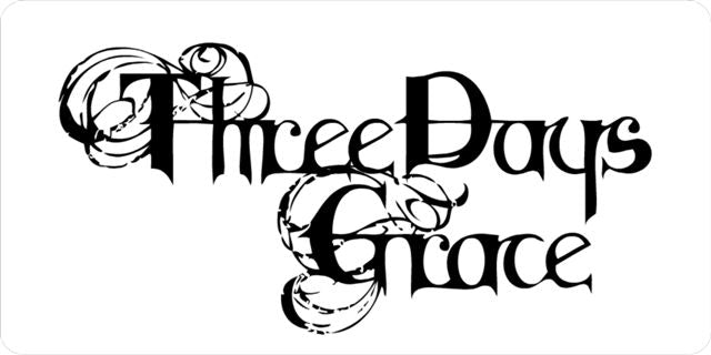 Three Days Grace License Plate