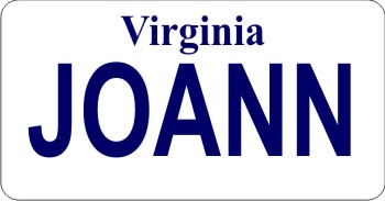 Design It Yourself Custom Virginia State Look-Alike Plate