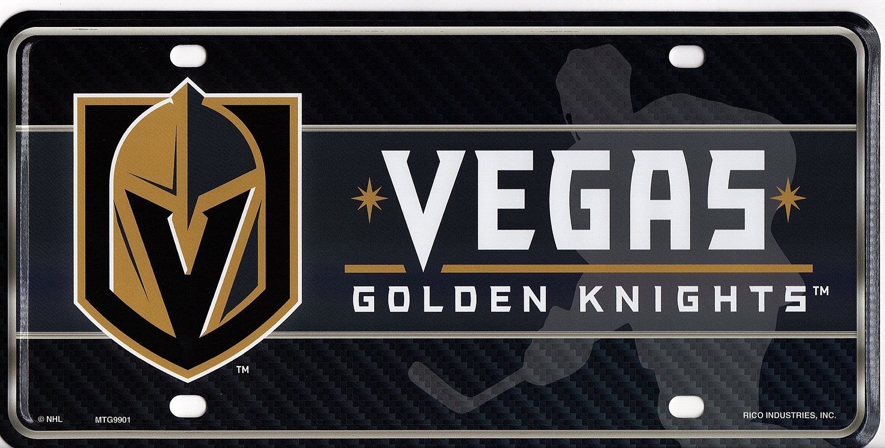 Officially Licensed NHL Vegas Golden Knights Metal License Plate Frame