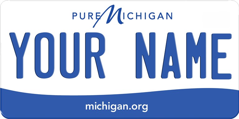 personalized motorcycle license plates michigan