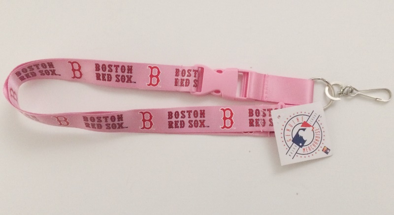 Boston Red Sox Pink Lanyard